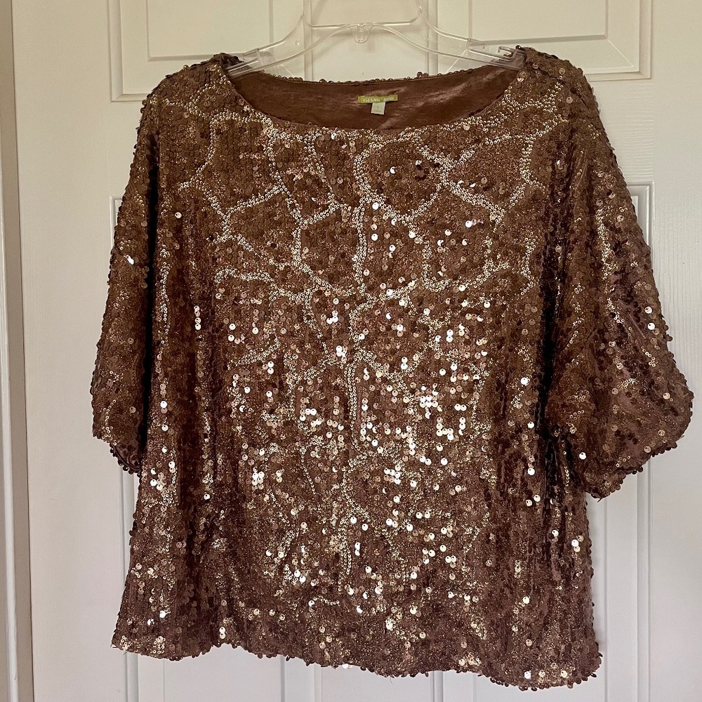 Sequin loose top